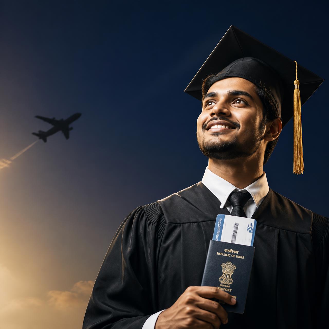 Indian student starting overseas journey